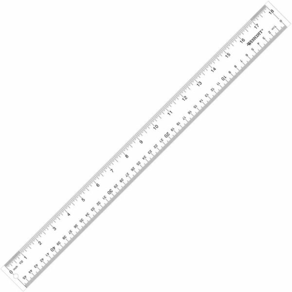 Westcott 18" Transparent Ruler