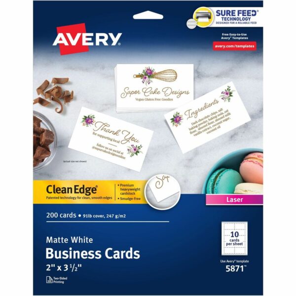 Avery Clean Edge Business Cards