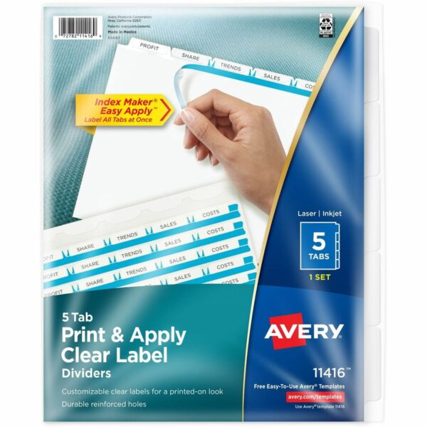 Avery Index Maker Index Divider