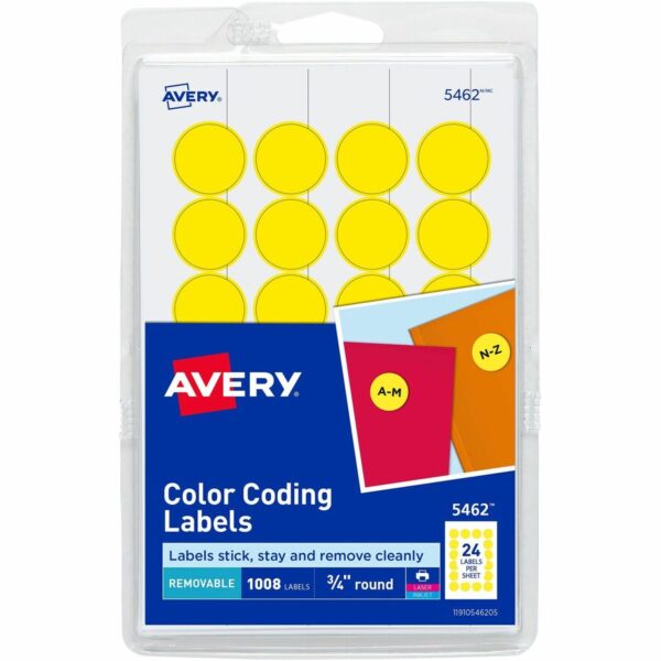 Avery® 3/4" Round Removable Color Coding Labels