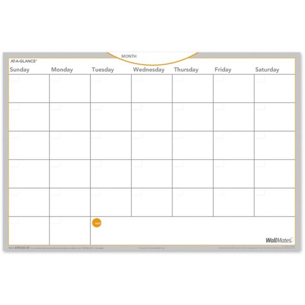 At-A-Glance WallMates Monthly Planning Surface