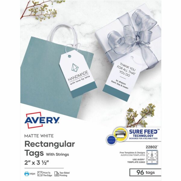 Avery Printable Tags with String