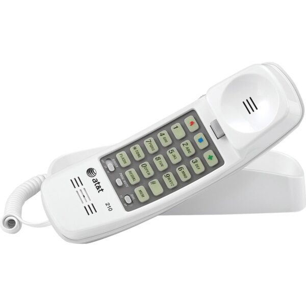 AT&T Trimline 210WH Standard Phone - White