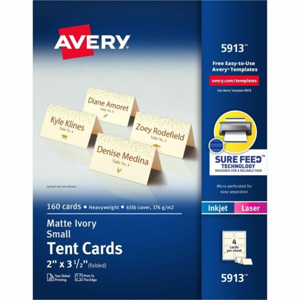 Avery Sure Feed Tent Cards