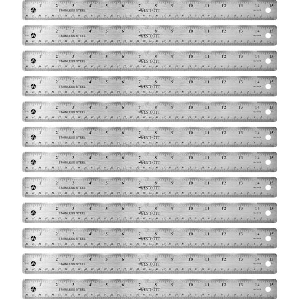 Westcott Stainless Steel Rulers