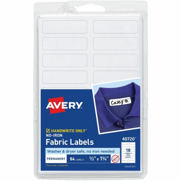 Avery No-Iron Fabric Labels