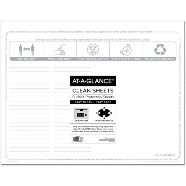 At-A-Glance Disposable Clean Sheets