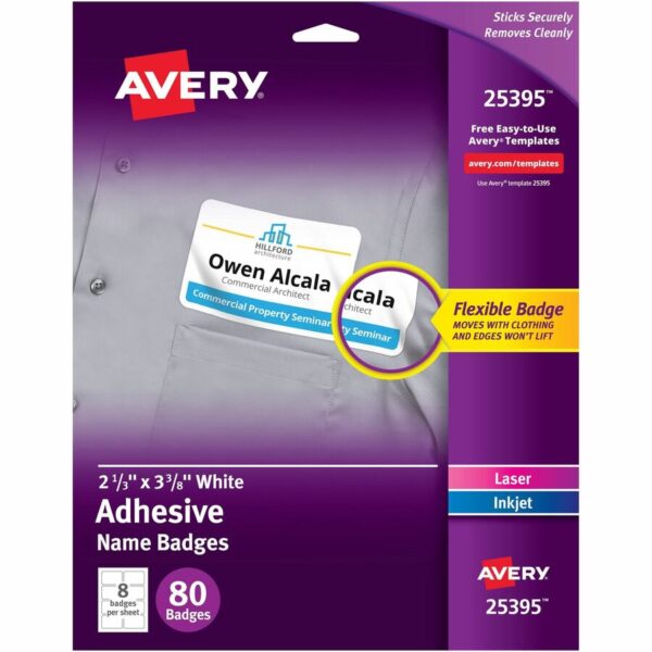 Avery Adhesive Name Badges