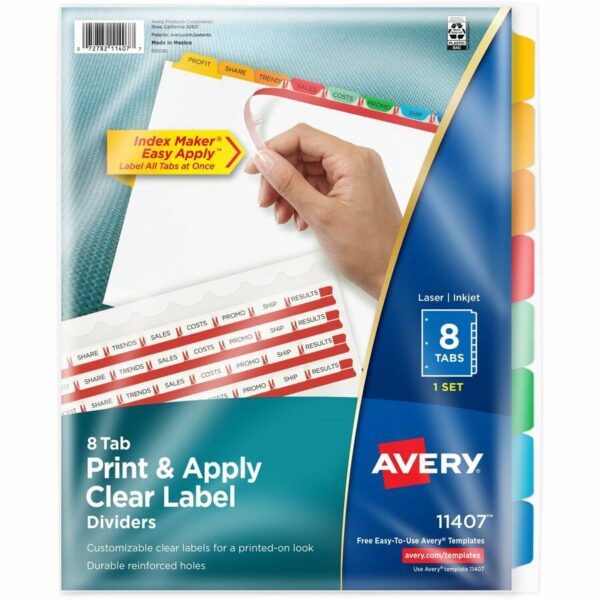 Avery Index Maker Index Divider