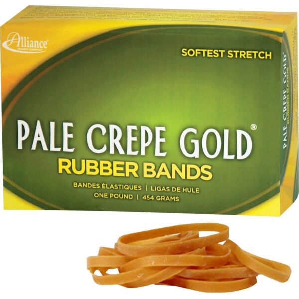 Alliance Rubber Pale Crepe Gold Rubber Bands