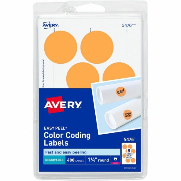 Avery® 1-1/4" Color-Coding Labels