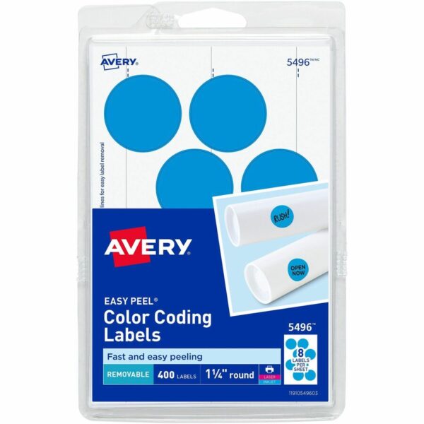 Avery® 1-1/4" Color-Coding Labels