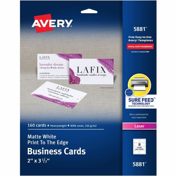 Avery Sure Feed Business Cards