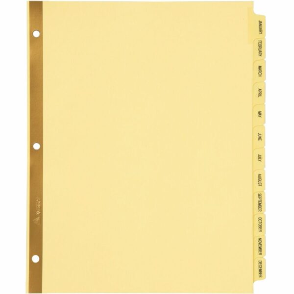 Avery® Laminated Dividers - Gold Reinforced