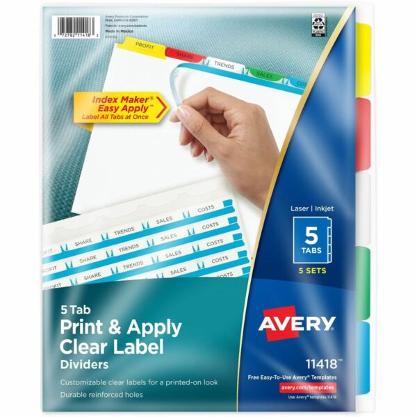 Avery Index Maker Index Divider