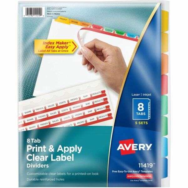 Avery Index Maker Index Divider