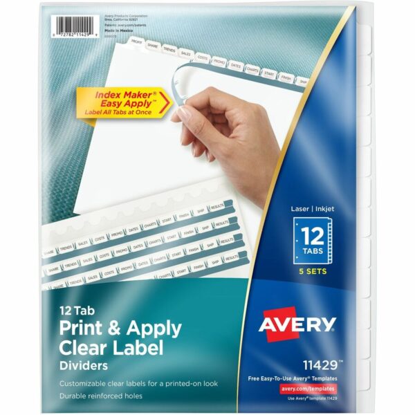 Avery Index Maker Index Divider