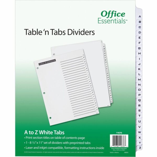 Avery® A-Z Table 'N Tabs Dividers