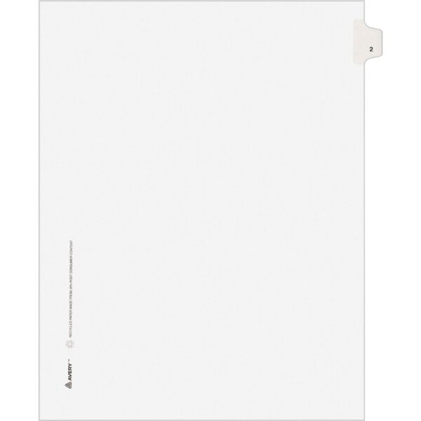 Avery® Individual Legal Exhibit Dividers - Avery Style - Unpunched