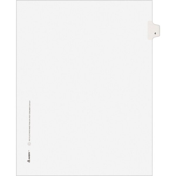 Avery® Individual Legal Exhibit Dividers - Avery Style - Unpunched