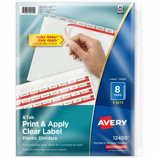 Avery Index Maker Index Divider