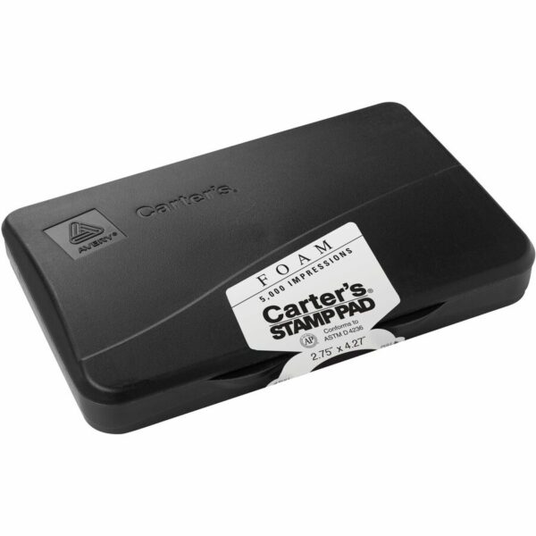 Carter's® Foam Black Stamp Pad, 2.75" x 4.27" (21381)