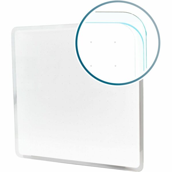 Viztex® Glacier White Multi-Purpose Grid Glass Dry Erase Board -14" x 14"