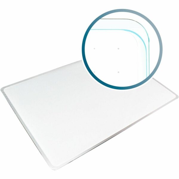 Viztex® Glacier White Multi-Purpose Grid Glass Dry Erase Board 17" x 23"