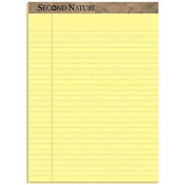 TOPS Second Nature Ruled Canary Writing Pads