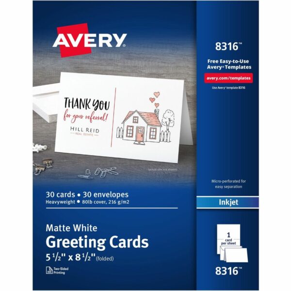 Avery® Half-fold Greeting Cards