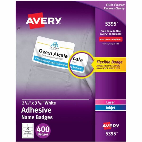 Avery Adhesive Name Badges