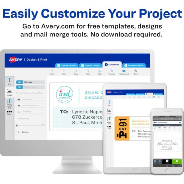 Avery® Easy Peel® Address Labels with Sure Feed™ Technology - Image 3
