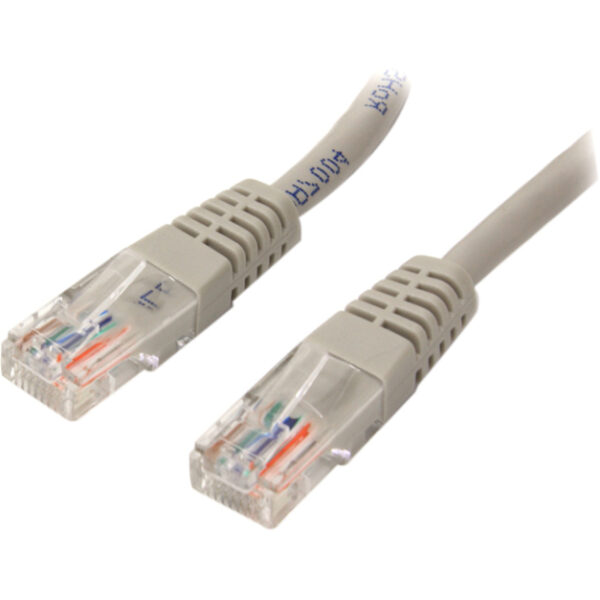 StarTech.com 6 ft Gray Molded Cat5e UTP Patch Cable - Image 2