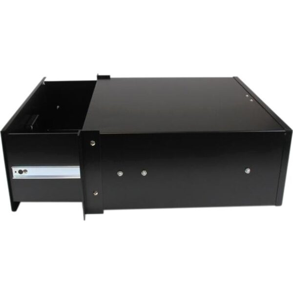 StarTech.com 4U Black Steel Storage Drawer for 19in Racks and Cabinets - Image 2