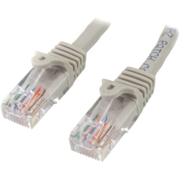 StarTech.com 15ft Gray Snagless Cat5e UTP Patch Cable