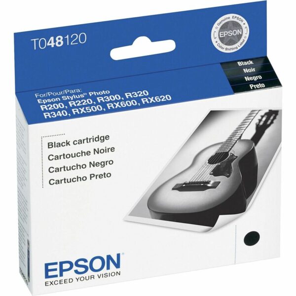 Epson 48 Original Standard Yield Inkjet Ink Cartridge - Black - 1 Each