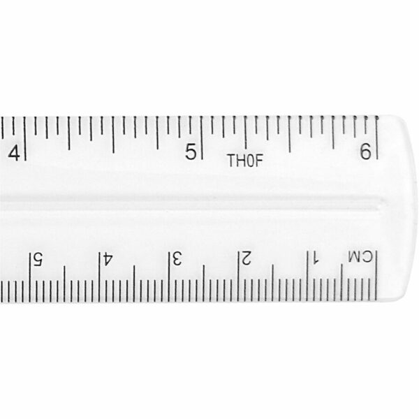 Westcott Clear Plastic Ruler - Image 3