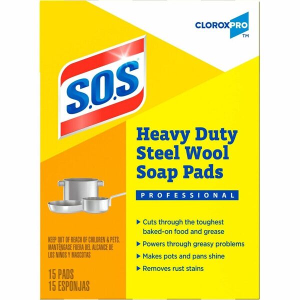 CloroxPro™ S.O.S Steel Wool Soap Pads - Image 6