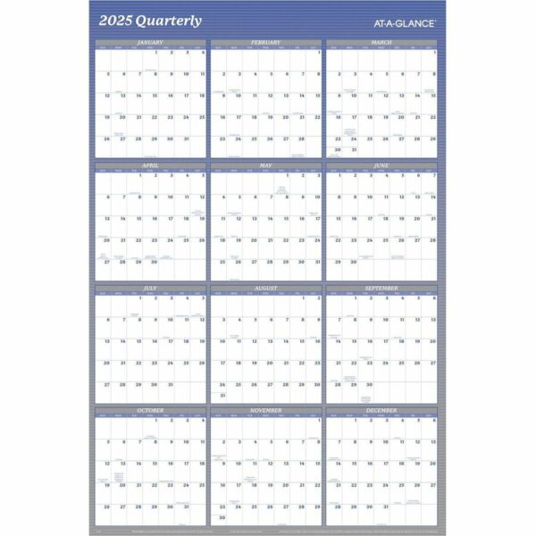 At-A-Glance Vertical Horizontal Reversible Erasable Wall Calendar - Image 3