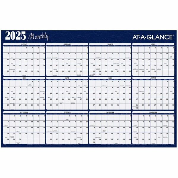 At-A-Glance Horizontal Reversible Erasable Wall Calendar - Image 2