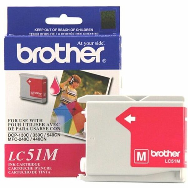 Brother LC51M Original Inkjet Ink Cartridge - Magenta - 1 Each