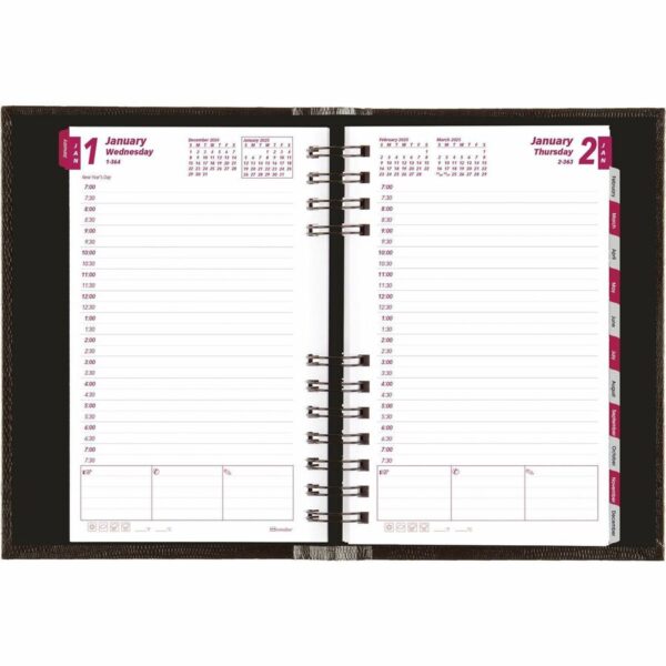 Brownline CoilPro Hard Cover Daily Appointment Book / Monthly Planner - Image 3