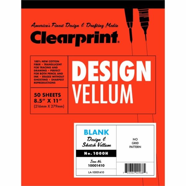 Clearprint Design Vellum Pad - Letter