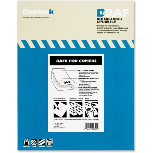 Chartpak 1.5 mil Applique Drafting Film