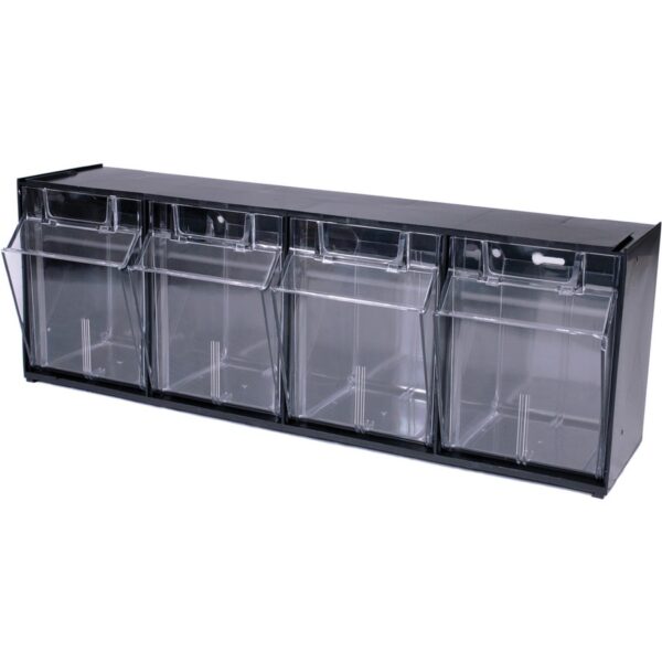 Deflecto Tilt Bin Interlocking Multi-Bin Storage Organizer - Image 2