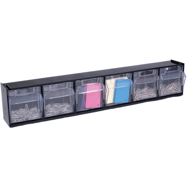 Deflecto Tilt Bin Interlocking Multi-Bin Storage Organizer - Image 3