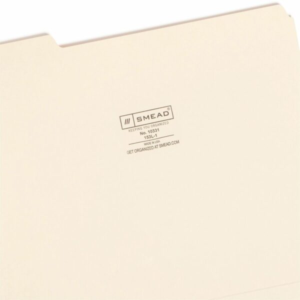 Smead 1/3 Tab Cut Letter Recycled Top Tab File Folder - Image 3