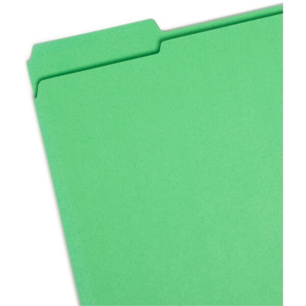 Smead Colored 1/3 Tab Cut Letter Recycled Top Tab File Folder - Image 2