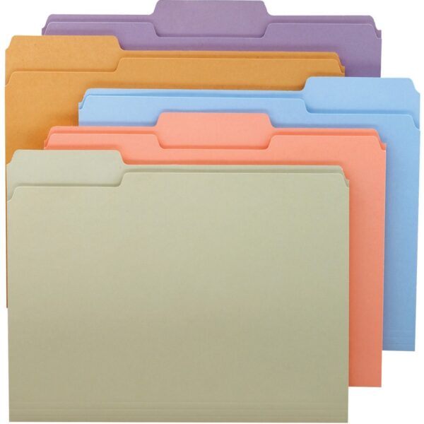 Smead Colored 1/3 Tab Cut Letter Recycled Top Tab File Folder - Image 4