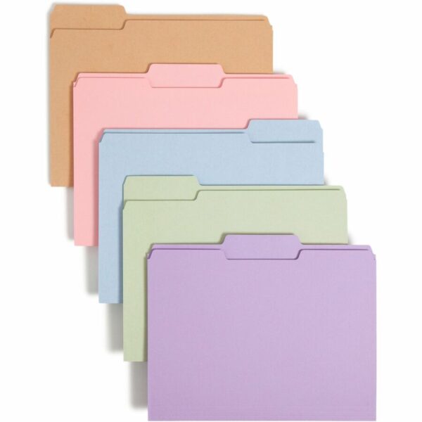 Smead Colored 1/3 Tab Cut Letter Recycled Top Tab File Folder